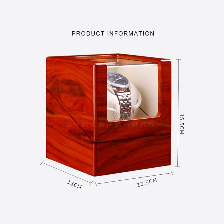1+0 Automatic Strings Watch Box Varnished Rosewood Grain Watch Shaker, US Plug(13.5 x 13.5 x 13cm) - free shipping - PMC TechLife - Order now!
