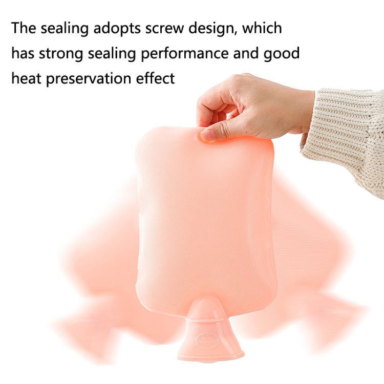 Hot Compress Stomach Hot Water Bottle Flannel Cover Cartoon Hand Warmer(Light Grey) - Hot Water Bags by PMC TechLife | Online Shopping South Africa | PMC TechLife | Buy Now Pay Later Mobicred