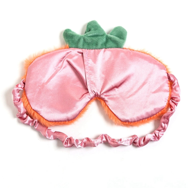 Fruit Plush Eye Mask Cute Soft Girl Sleep Blackout Eye Mask(Strawberry) - free shipping - PMC TechLife - Order now!