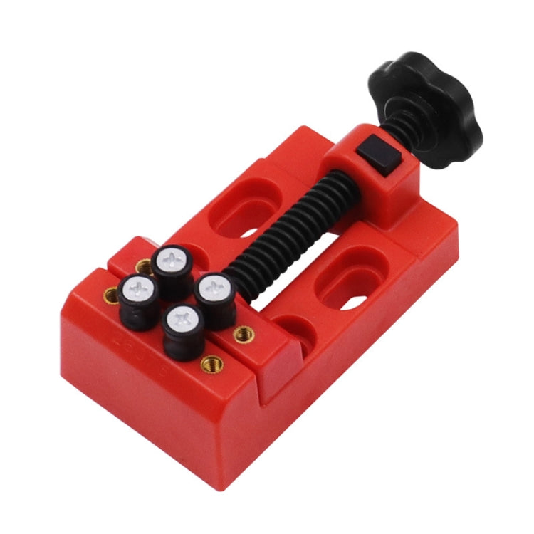 Eight-Hole Mini Flat Bench Vise Bodhi Beads Walnut Fixture(Red) - Others by PMc TechLife | Online Shopping South Africa | PMc TechLife | Buy Now Pay Later Mobicred
