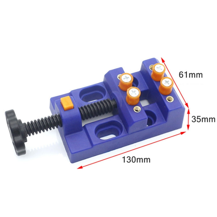 Eight-Hole Mini Flat Bench Vise Bodhi Beads Walnut Fixture(Black) - Others by PMc TechLife | Online Shopping South Africa | PMc TechLife | Buy Now Pay Later Mobicred
