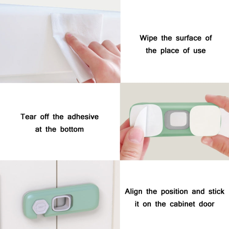 Children Anti-pinch Hand-opening Door Safety Lock(Green) - Safety Equipment by PMc TechLife | Online Shopping South Africa | PMc TechLife | Buy Now Pay Later Mobicred