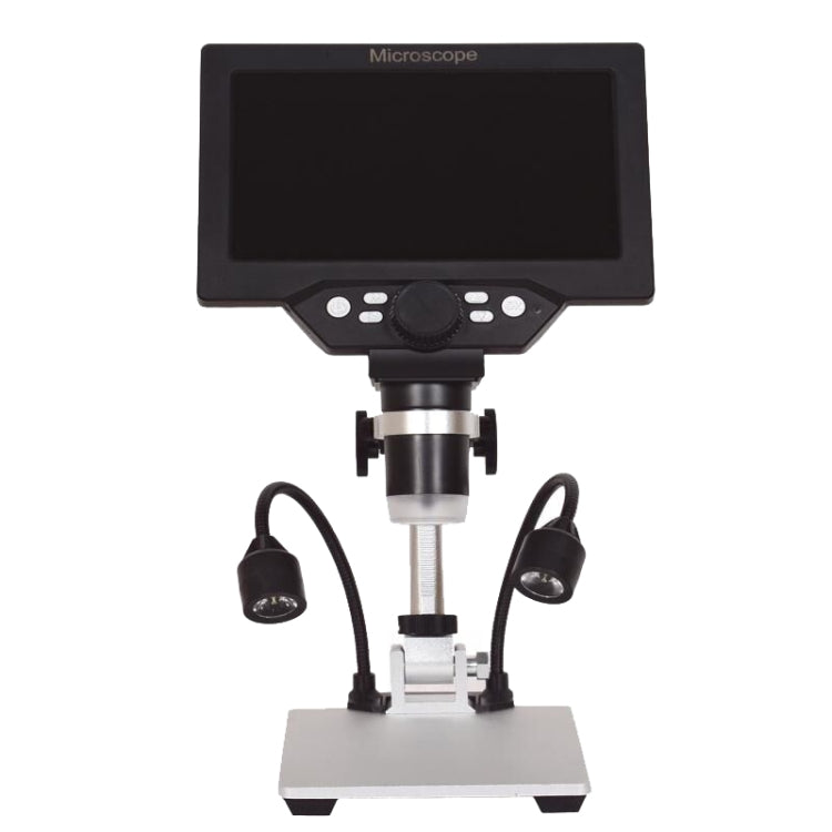 G1200D 7 Inch LCD Screen 1200X Portable Electronic Digital Desktop Stand Microscope(UK Plug With Battery) - free shipping - PMC Jewellery - Order now!