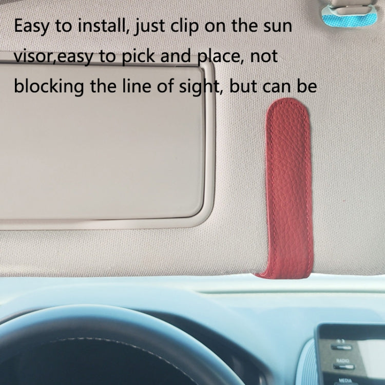 529 Car Sun Visor Glasses Clip Sunglasses Holder(Black) - Sunglasses & Glasses Clips by PMC TechLife | Online Shopping South Africa | PMC TechLife | Buy Now Pay Later Mobicred