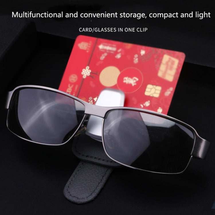 529 Car Sun Visor Glasses Clip Sunglasses Holder(Red) - Sunglasses & Glasses Clips by PMC TechLife | Online Shopping South Africa | PMC TechLife | Buy Now Pay Later Mobicred