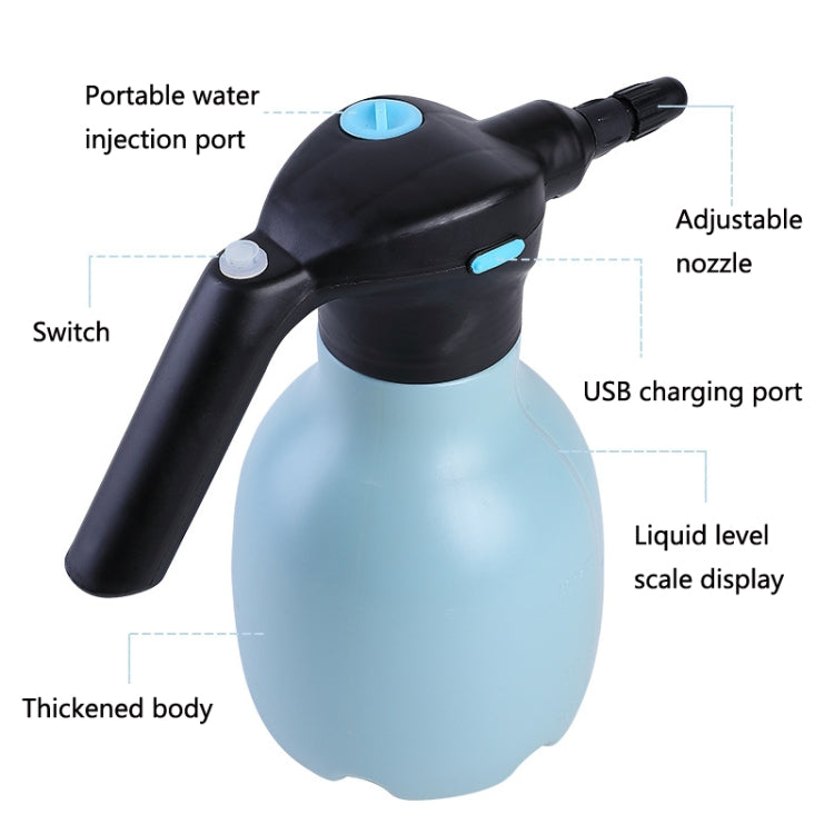 1.5L Garden Electric Watering Can Handheld Household Flower Watering Device, Specification: Blue - Watering & Irrigation by PMc TechLife | Online Shopping South Africa | PMc TechLife | Buy Now Pay Later Mobicred