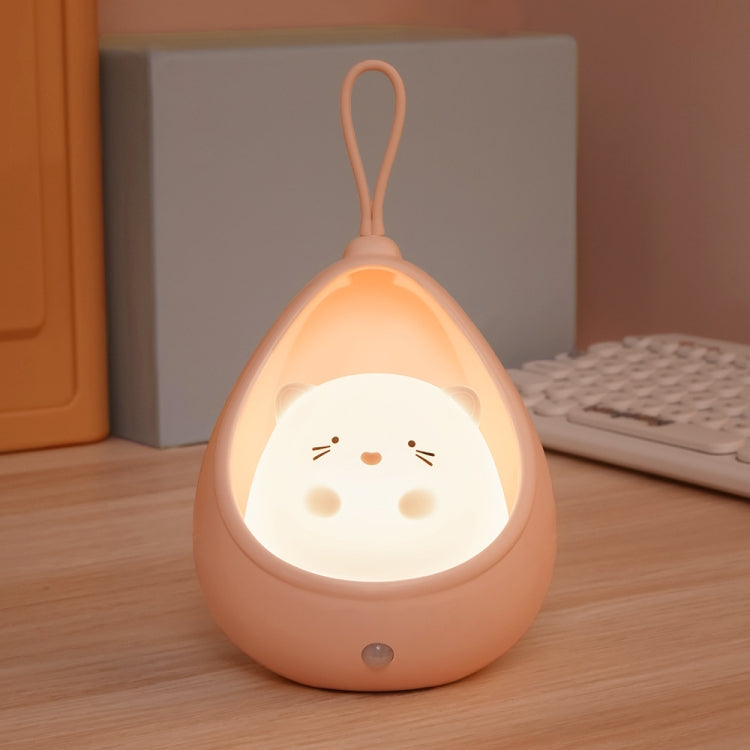 TL15 Cartoon Body Sensing Bedside Cabinet USB Charging Night Light(Pink Cat) - Night Lights by PMc TechLife | Online Shopping South Africa | PMc TechLife | Buy Now Pay Later Mobicred