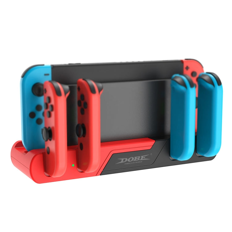 DOBE TNS-0122 4 In 1 Gamepad Charging Dock For Switch OLED(Red Black) - free shipping - PMC Jewellery - Order now!
