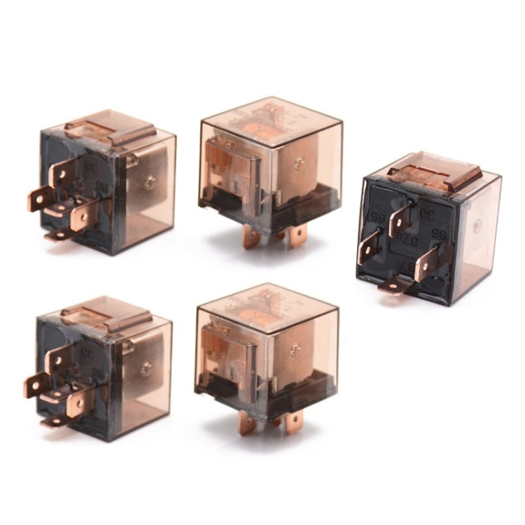 5 PCS 100A Automotive Relay With Indicator Light(12V 5 Plug 100A) - Relays by PMC TechLife | Online Shopping South Africa | PMC TechLife | Buy Now Pay Later Mobicred