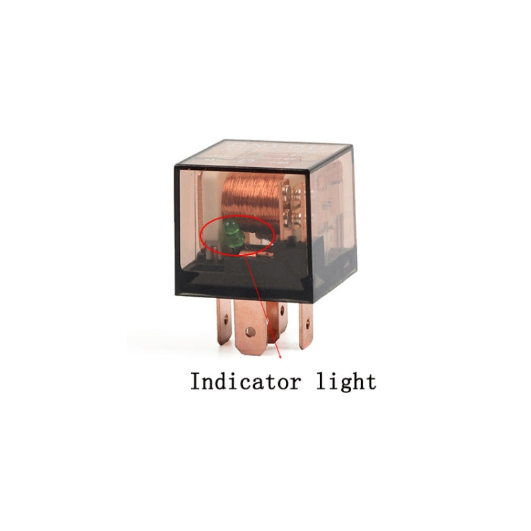5 PCS 100A Automotive Relay With Indicator Light(12V 5 Plug 100A) - Relays by PMC TechLife | Online Shopping South Africa | PMC TechLife | Buy Now Pay Later Mobicred