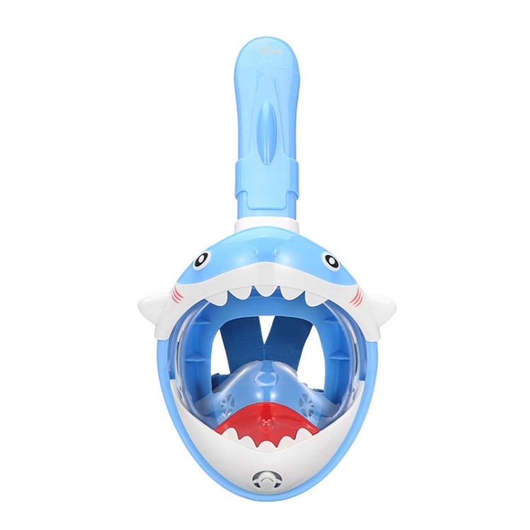 Cartoon Kids Full Dry Diving Mask Swimming Anti-Fog Snorkeling Mask, Size: XS(Shark Blue) - Diving Mask by PMC TechLife | Online Shopping South Africa | PMC TechLife | Buy Now Pay Later Mobicred
