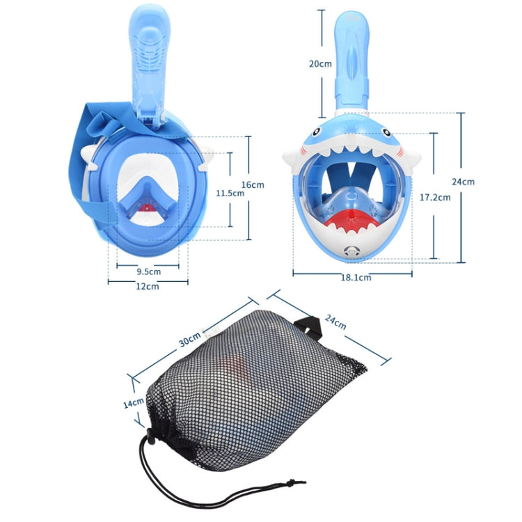 Cartoon Kids Full Dry Diving Mask Swimming Anti-Fog Snorkeling Mask, Size: XS(Hippo) - Diving Mask by PMC TechLife | Online Shopping South Africa | PMC TechLife | Buy Now Pay Later Mobicred