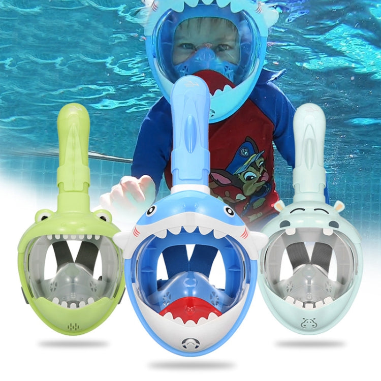 Cartoon Kids Full Dry Diving Mask Swimming Anti-Fog Snorkeling Mask, Size: XS(Hippo) - Diving Mask by PMC TechLife | Online Shopping South Africa | PMC TechLife | Buy Now Pay Later Mobicred