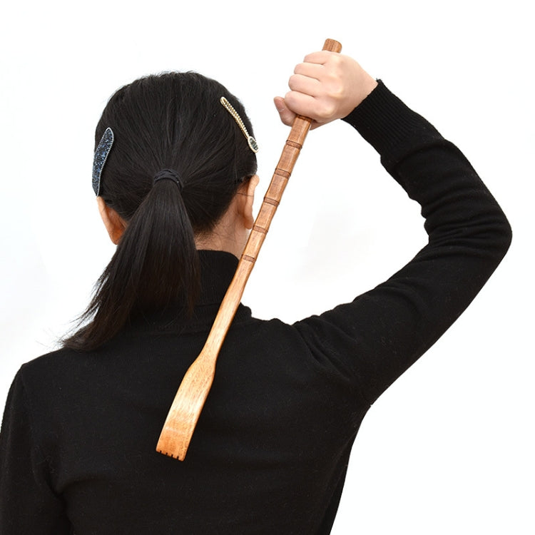 BQR01 Back Scratcher Long Handle Wooden Massage Scratcher, Style: Bamboo Section Red - free shipping - PMC TechLife - Order now!