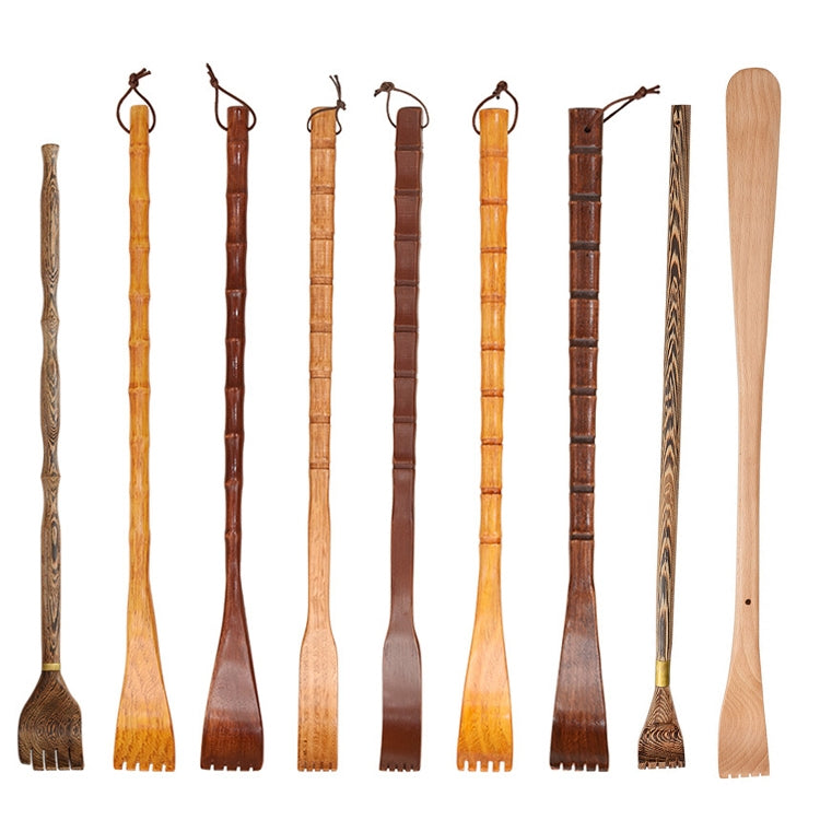 BQR01 Back Scratcher Long Handle Wooden Massage Scratcher, Style: Bamboo Section Nature Color - free shipping - PMC TechLife - Order now!