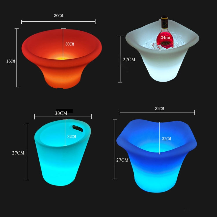 ES-IC014 Waterproof LED Luminous Ice Bucket For Bars, US Plug, Size: 30x30x16cm - Novelty Lighting by PMC TechLife | Online Shopping South Africa | PMC TechLife | Buy Now Pay Later Mobicred