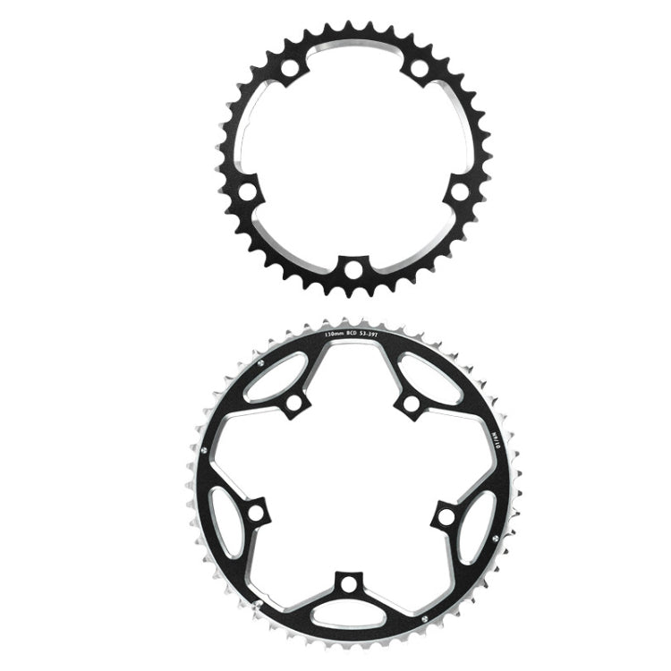 WEST BIKING 2-Piece 53t-39t Road Bike Aluminum Alloy Gear(Black) - free shipping - PMc TechLife - Order now!