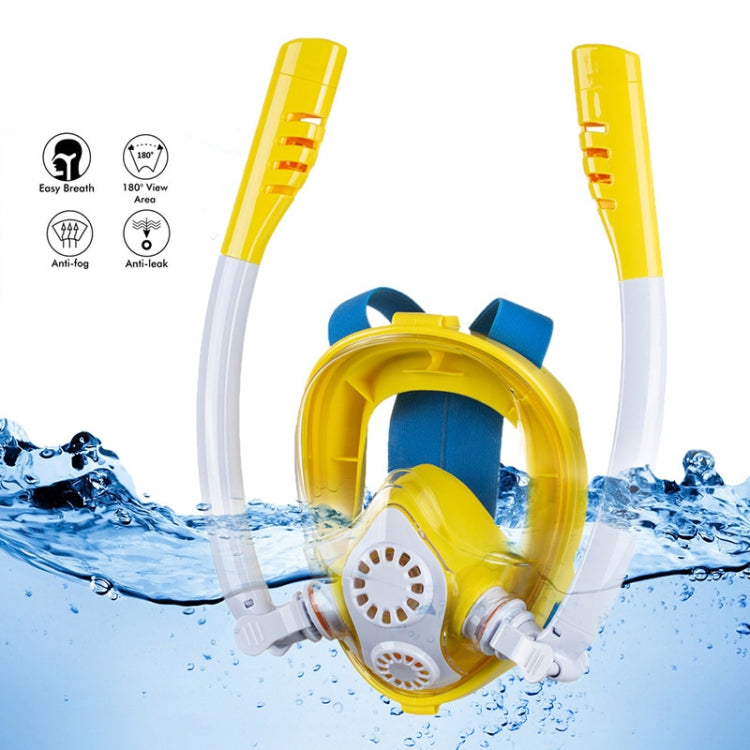 Kids Double Tube Full Dry Silicone Diving  Snorkeling Mask Swimming Glasses, Size: XS(White Pink) - Diving Mask by PMC TechLife | Online Shopping South Africa | PMC TechLife | Buy Now Pay Later Mobicred