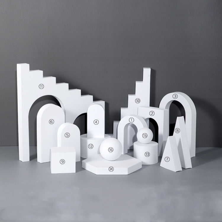 16 In 1 Photography Geometry Foam Cube Photo Studio Props(White) - Geometric Props by PMC TechLife | Online Shopping South Africa | PMC TechLife | Buy Now Pay Later Mobicred