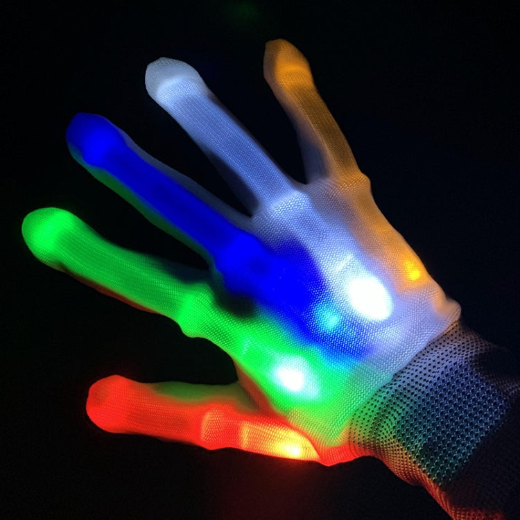 1 Pairs Hand Bones LED Glowing Gloves, Size: XL(Colorful) - Glow Party Supplies by PMc TechLife | Online Shopping South Africa | PMc TechLife | Buy Now Pay Later Mobicred