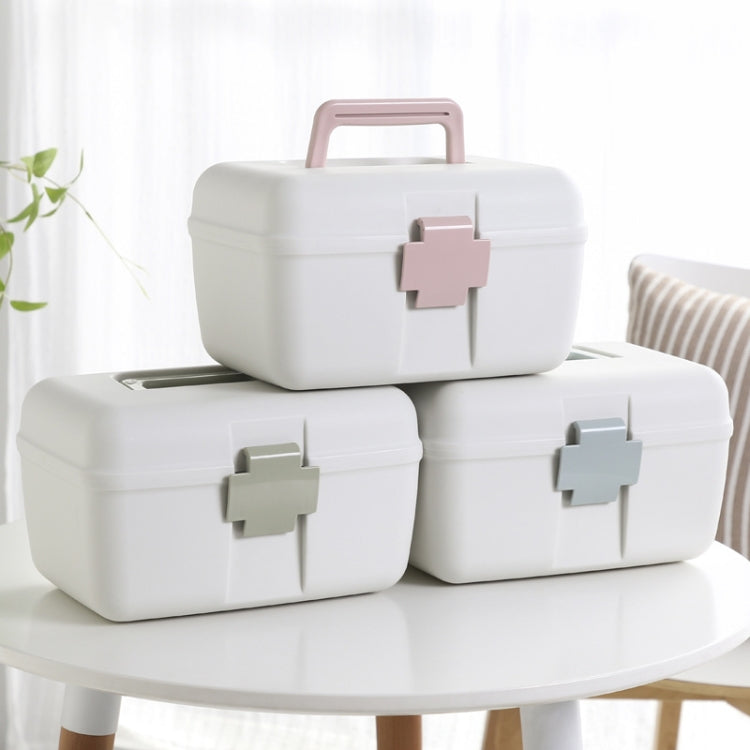 Household Sealed And Divided Double-Layer Portable Medicine Box(Pink) - free shipping - PMC TechLife - Order now!