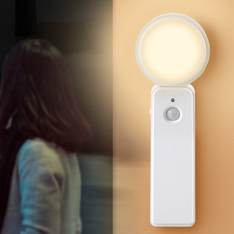 1.2W LED Intelligent Human Body Induction USB Charging Night Light, Light color: Sensor Warm Light - Sensor LED Lights by PMC TechLife | Online Shopping South Africa | PMC TechLife | Buy Now Pay Later Mobicred