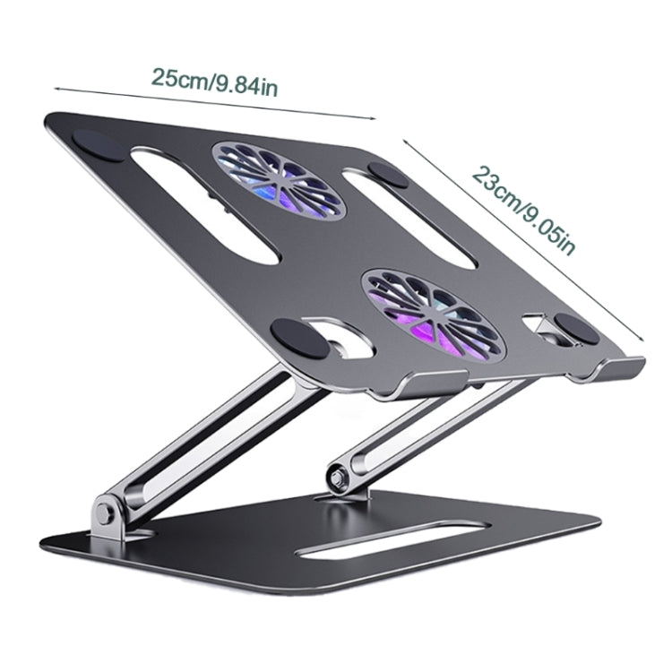 BONERUY P43F Aluminum Alloy Folding Computer Stand Notebook Cooling Stand, Colour: Silver - free shipping - PMC Jewellery - Order now!