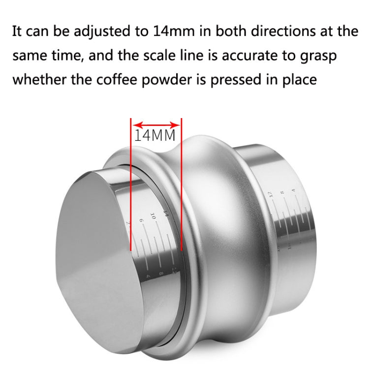 ENB-11 51mm Stainless Steel Coffee Cloth Powder Dispenser Coffee Machine Handle Universal, Colour: One Word Double Head - free shipping - PMC TechLife - Order now!