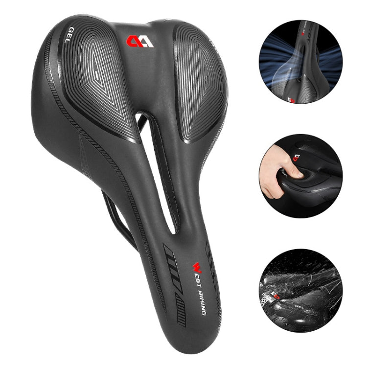 WEST BIKING Bicycle Riding Comfortable Silicone Saddle, Style: Emergency Ribbon - Bicycle Saddle by WEST BIKING | Online Shopping South Africa | PMc TechLife | Buy Now Pay Later Mobicred