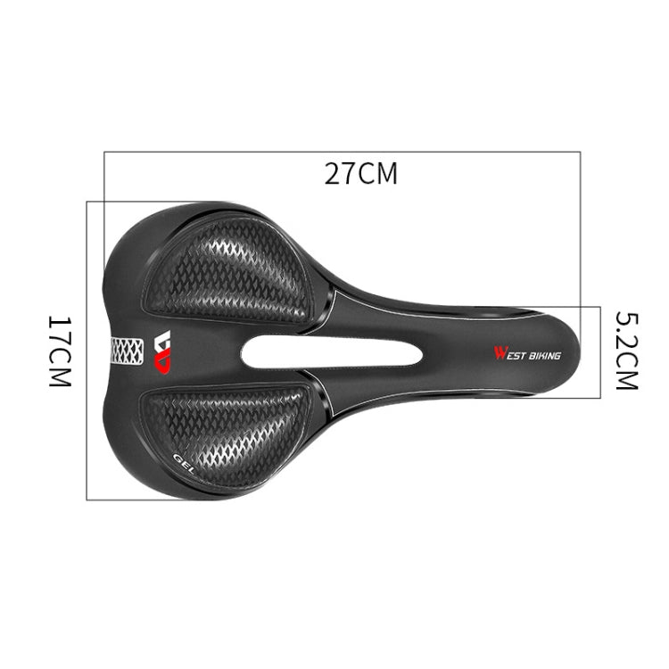 WEST BIKING Bicycle Riding Comfortable Silicone Saddle, Style: Emergency Ribbon - Bicycle Saddle by WEST BIKING | Online Shopping South Africa | PMc TechLife | Buy Now Pay Later Mobicred