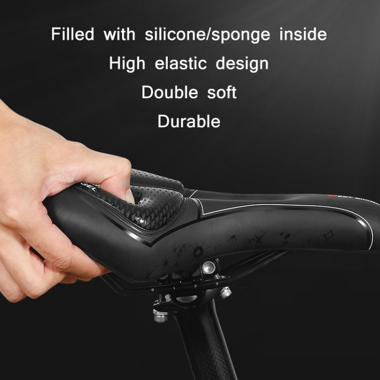 WEST BIKING Bicycle Riding Comfortable Silicone Saddle, Style: Fish Scale (Sponge) - Bicycle Saddle by WEST BIKING | Online Shopping South Africa | PMc TechLife | Buy Now Pay Later Mobicred