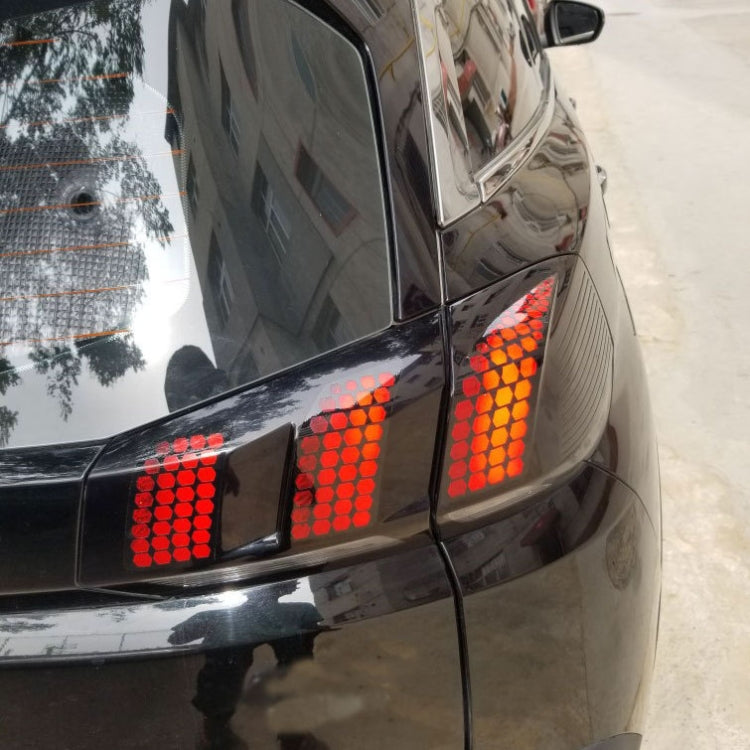 5 PCS Car Honeycomb Tail Lamp Film Universal Personality Modified Light Film Sticker(Bright Black) - Auto Film by PMC Jewellery | Online Shopping South Africa | PMC Jewellery | Buy Now Pay Later Mobicred