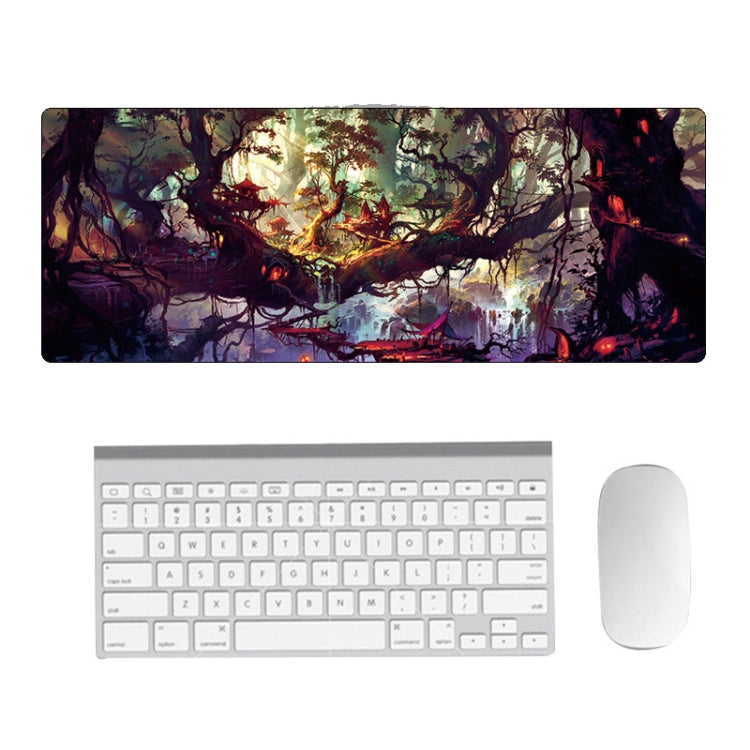 Hand-Painted Fantasy Pattern Mouse Pad, Size: 300 x 800 x 5mm Seaming(4 Tree Scenery) - Mouse Pads by PMC TechLife | Online Shopping South Africa | PMC TechLife | Buy Now Pay Later Mobicred