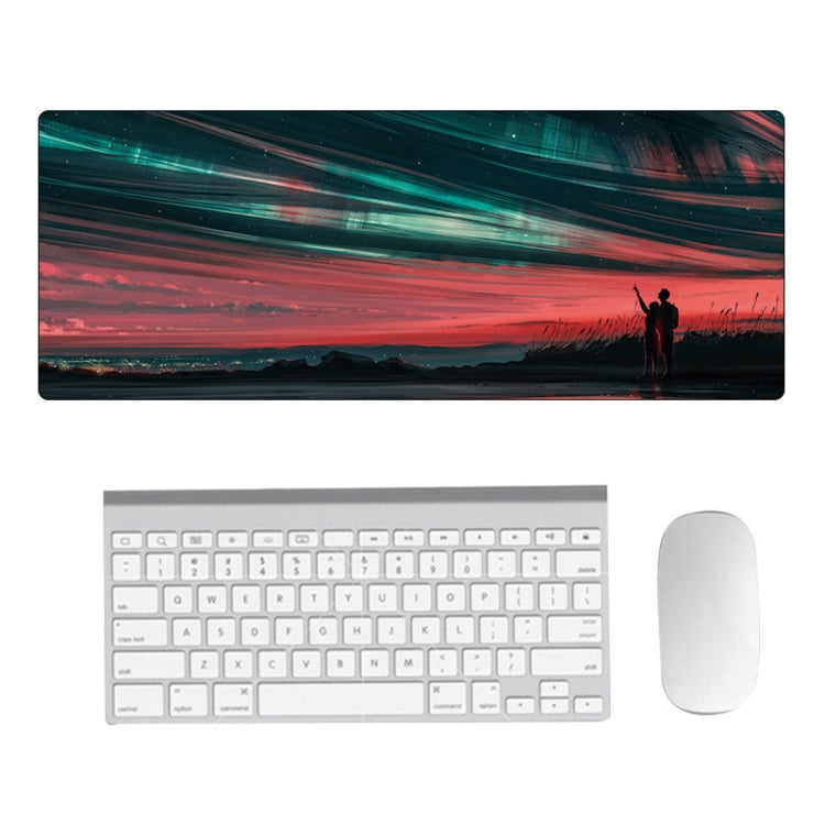 Hand-Painted Fantasy Pattern Mouse Pad, Size: 300 x 800 x 5mm Seaming(6 Stars and You) - Mouse Pads by PMC TechLife | Online Shopping South Africa | PMC TechLife | Buy Now Pay Later Mobicred