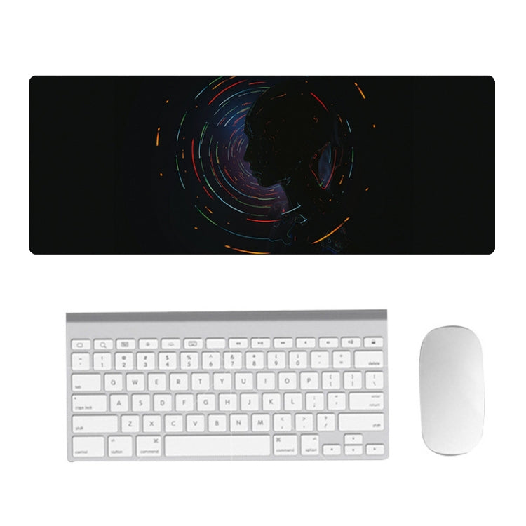 Hand-Painted Fantasy Pattern Mouse Pad, Size: 400 x 900 x 4mm Seaming(2 Silhouettes) - Mouse Pads by PMC TechLife | Online Shopping South Africa | PMC TechLife | Buy Now Pay Later Mobicred