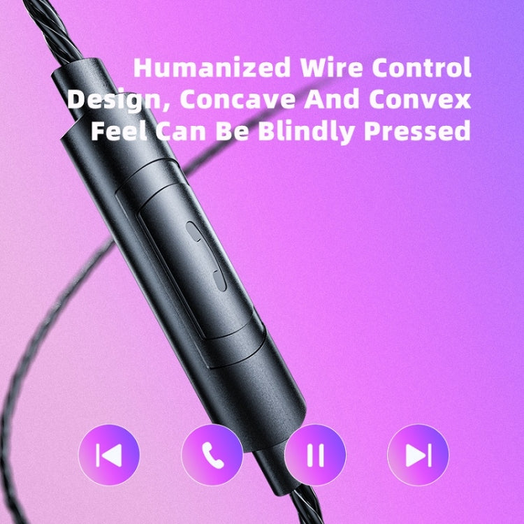 QKZ AK6 PRO HiFi Subwoofer In-Ear Wired Headphones with Mic(Black) - In Ear Wired Earphone by QKZ | Online Shopping South Africa | PMC TechLife | Buy Now Pay Later Mobicred