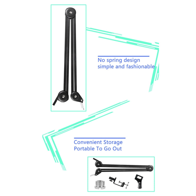 Microphone Desktop Cantilever Stent 360 Degree Rotating Bracket(GAZ-40 B) - Stand by PMC TechLife | Online Shopping South Africa | PMC TechLife | Buy Now Pay Later Mobicred