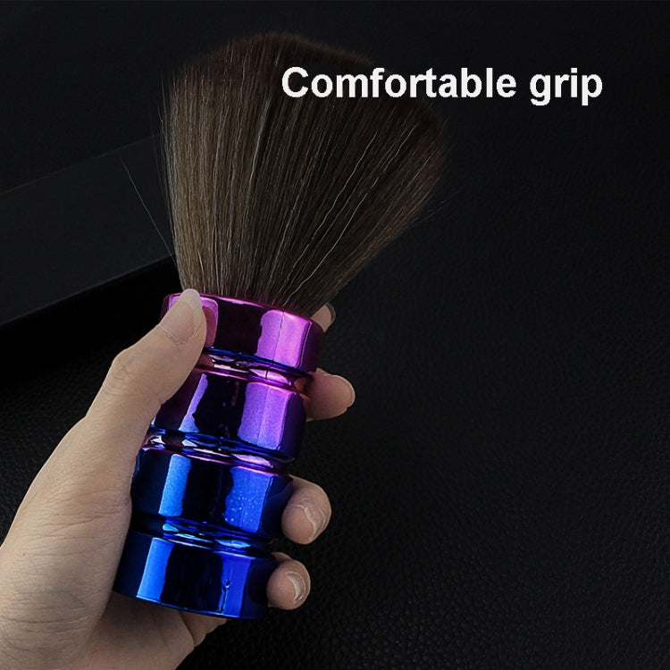 Electroplating Broken Hair Brush Haircut Neck Cleaning Brush(Four-section Gradient Purple) - free shipping - PMC TechLife - Order now!