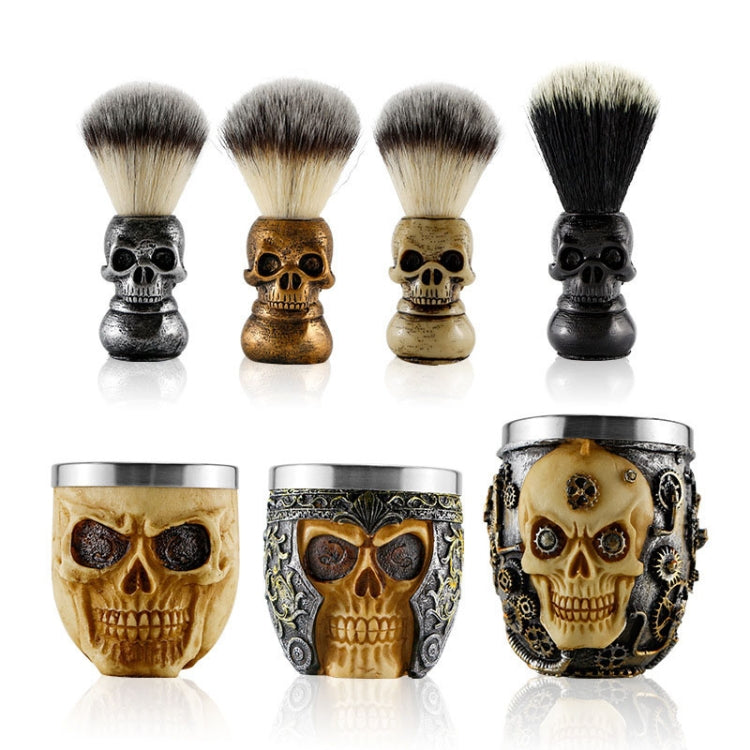 Skull Cleansing Shaving and Foaming Tools, Color Classification: Skull Head Beard Brush - free shipping - PMC TechLife - Order now!