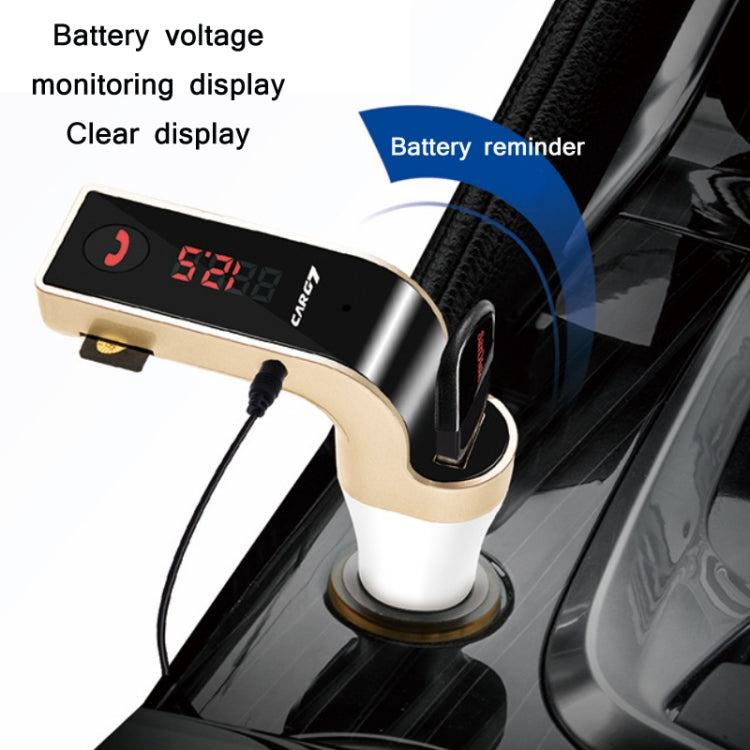G7 Car Hands-Free Bluetooth FM Player MP3(Black) - Bluetooth Car Kits by PMC TechLife | Online Shopping South Africa | PMC TechLife | Buy Now Pay Later Mobicred