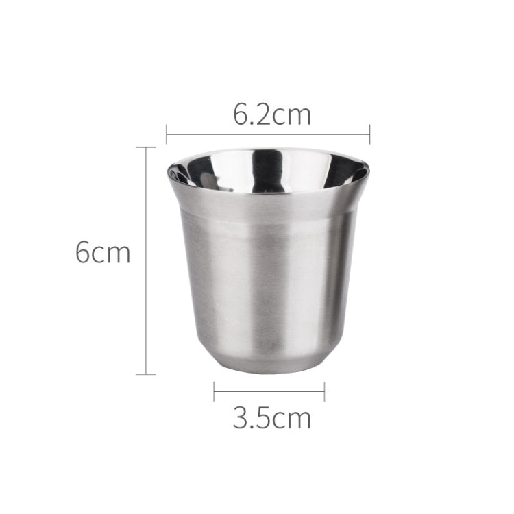 304 Stainless Steel Coffee Capsule Cup Double Insulation Coffee Cup, Style: Small Single Cup - free shipping - PMC TechLife - Order now!