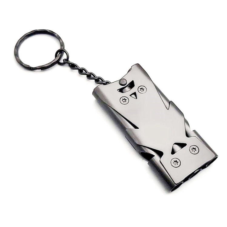 Outdoor High Decibel Stainless Steel Three-Tube Survival Rescue Whistle(Grey) - Emergency Tools by PMC TechLife | Online Shopping South Africa | PMC TechLife | Buy Now Pay Later Mobicred
