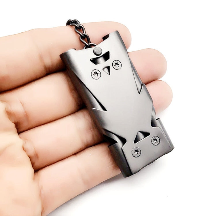 Outdoor High Decibel Stainless Steel Three-Tube Survival Rescue Whistle(Grey) - Emergency Tools by PMC TechLife | Online Shopping South Africa | PMC TechLife | Buy Now Pay Later Mobicred