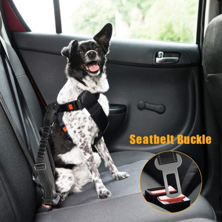 Medium Large Dog Pet Safety Rope Pet Car Seat Belt(Black) - Leashes & Chest Strap by PMC TechLife | Online Shopping South Africa | PMC TechLife