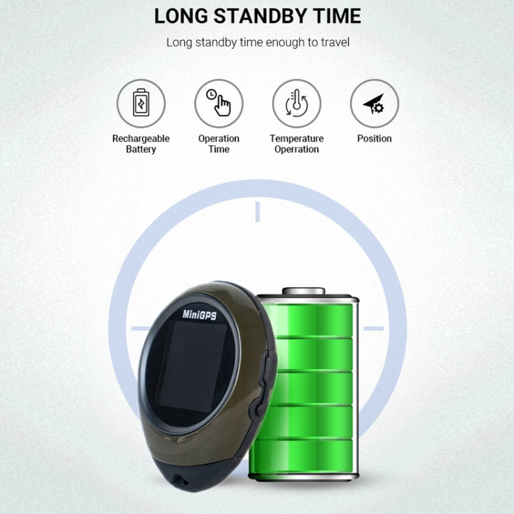 KH-12 Mini GPS Locator Outdoor Climbing Compass(65x52x21mm) - Personal Tracker by PMC TechLife | Online Shopping South Africa | PMC TechLife | Buy Now Pay Later Mobicred