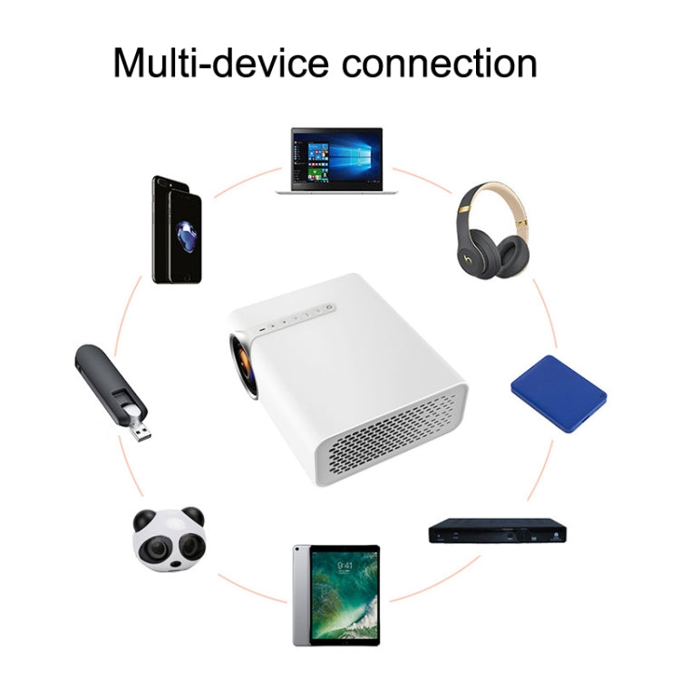 YG530 Home LED Small HD 1080P Projector, Specification: EU Plug(White) - LED Projector by PMC TechLife | Online Shopping South Africa | PMC TechLife | Buy Now Pay Later Mobicred