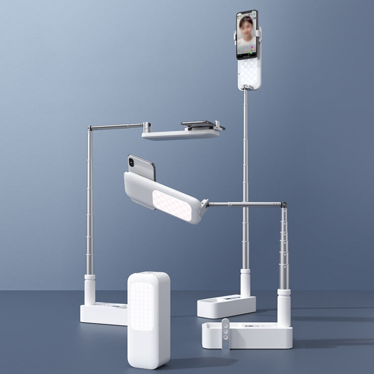 V6 360-Degree Rotating Double-Sided Light-Filling Live Bracket(Pink) - Stand by PMC TechLife | Online Shopping South Africa | PMC TechLife | Buy Now Pay Later Mobicred