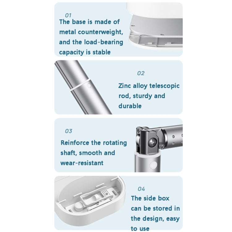 V8 Dual-Camera 360-Degree Rotating Light-Filling Live Stand, Spec: Holder + Remote - Stand by PMC TechLife | Online Shopping South Africa | PMC TechLife | Buy Now Pay Later Mobicred