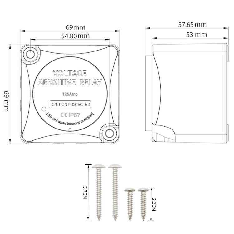 AOK9003 Housing Car Yacht Ship Dual Battery Isolator(Black Shell) - Relays by PMC TechLife | Online Shopping South Africa | PMC TechLife