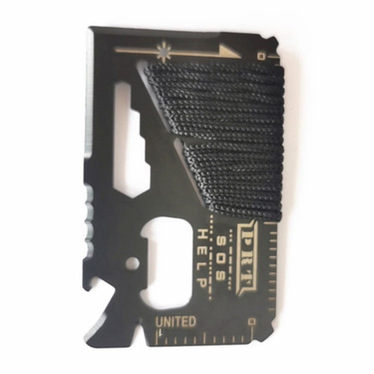 14 In 1 Stainless Steel Multi-Function Outdoor Survival Tool Card With Rope - Emergency Tools by PMC TechLife | Online Shopping South Africa | PMC TechLife | Buy Now Pay Later Mobicred